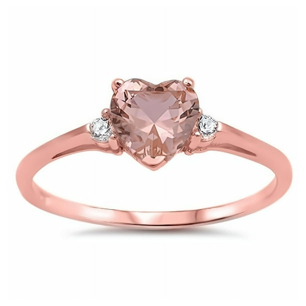 Pink Cubic Zirconia Jewelry Gift Glitzs Jewels 925 Sterling Silver CZ Ring Pink Cubic Zirconia Jewelry Gift Glitzs Jewels 925 Sterling Silver CZ Ring